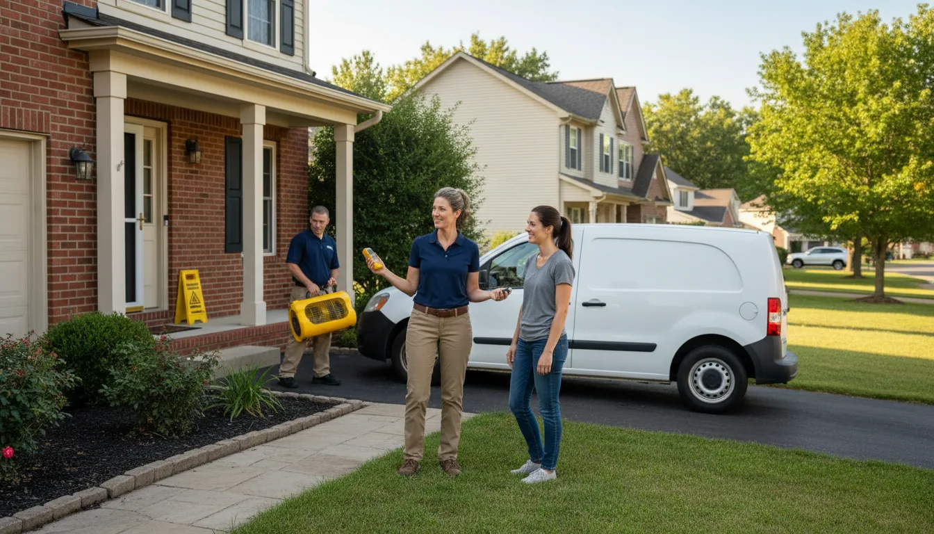 Residential water damage restoration in Derry, PA
